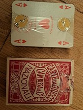 Carte da gioco CAMBISSA & C°. Trieste anni '40 - mazzo rosso - nuove sigillate