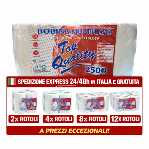 Rotoloni carta 2500 - rotoloni,