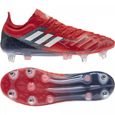 Scarpe da rugby Adidas Predator XP SG Terrain Bold unisex rosse FZ3834 nuove - UK 4