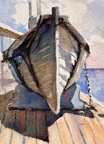 Antico disegno originale nave - originale,