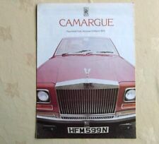 Rolls-Royce CAMARGUE 8 pagine