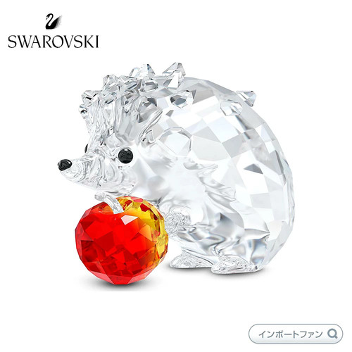 Swarovski hedgehog and apple - swarovski,