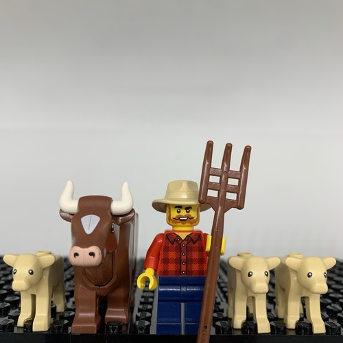 Lego farmer vitello mucca - lego,