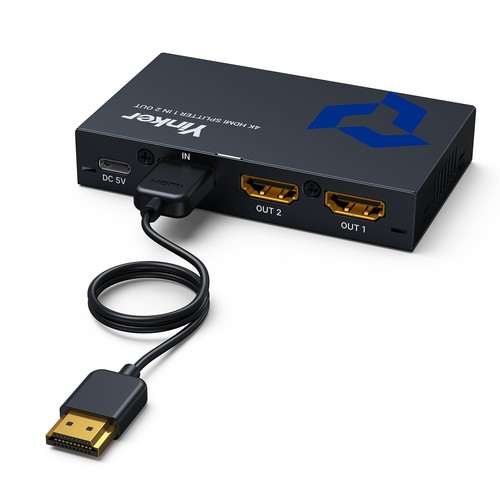 Splitter hdmi 2 out - 4k, 1