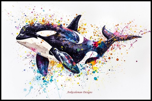 Rainbow orca chart counted - rainbow,