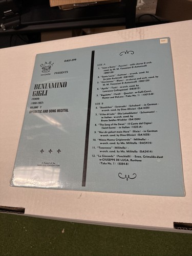 Beniamino gigli volume - beniamino, 2
