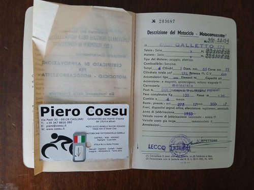 Moto guzzi 175 galletto del - ,