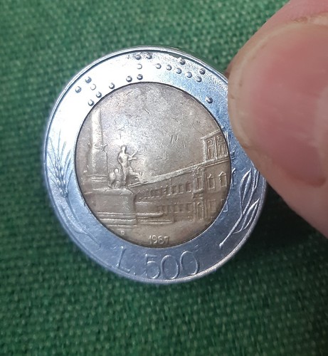 Moneta 500 lire del 1987