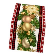 Runner da tavola natalizio, copritavolo invernale per centrotavola, stile