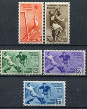 REGNO D'ITALIA 1934 MONDIALI DI CALCIO P.O. SERIE COMPLETA MNH** CAT. S72