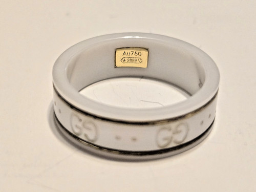 Anello gucci icona ceramica - gucci, gg