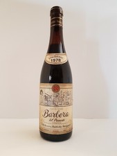 BATTISTA BORGOGNO BARBERA PIEMONTE BAROLO 1978 UNA BOTTIGLIA DI VINO ROSSO