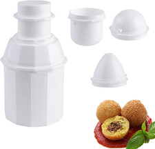 4 Stampi a Sfera Di Riso, 3 in 1, Multiuso, per Arancini E Arancini