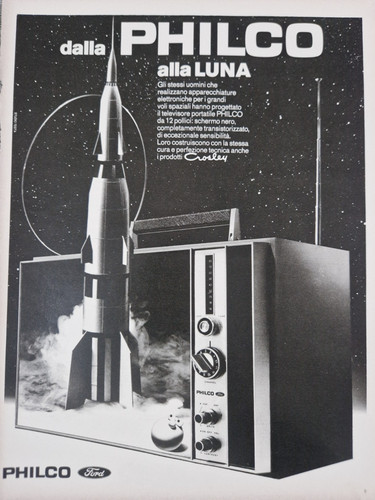 Philco era spazionale luna - tv,