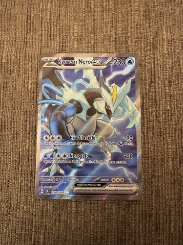 Carta pokémon kyurem nero - pokémon, ex