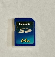Scheda SD Panasonic 64MB - Scheda di memoria per fotocamera digitale - LEGGI