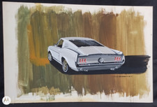 Auto Detroit originale dipinto