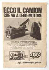 Pubblicita' Lego System Camion Lego-Motore Advertising Vintage Werbung 1968 (T6)