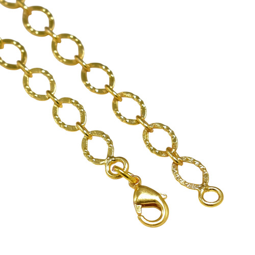Bracciale catena oro fatto - , a