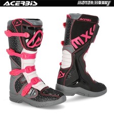 STIVALI FUORI STRADA CROSS ENDURO ACERBIS X-TEAM CON PROTEZIONI NERO VIOLA