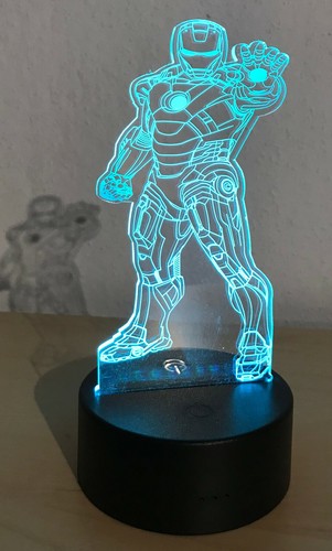 Lampada iron man led - lampada,