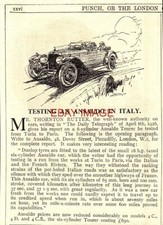 1924 Advert ANSALDO 6-Cylinder Tourer Motor Car Original Small Print Ad 726/101
