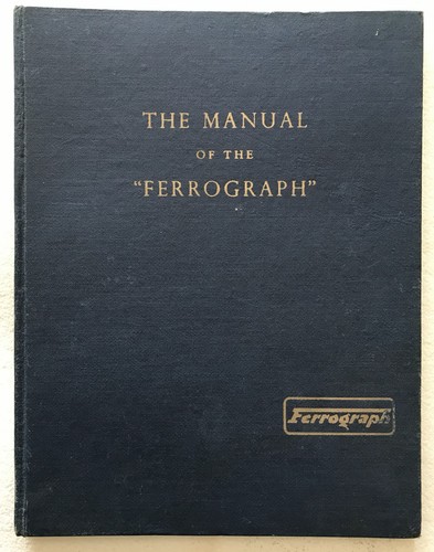 Manuale del ferrografo - ferrografo,