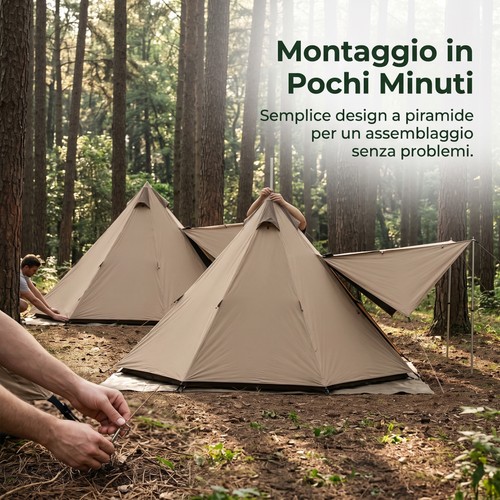 Tenda campeggio posti - tenda, 5-8