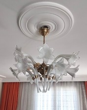 Lampadario vintage vetro latte