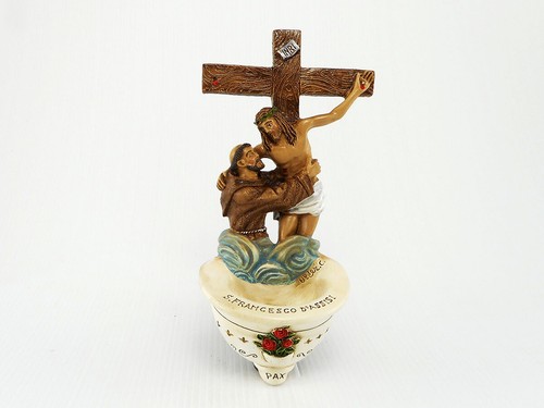 Acquasantiera con san - con,