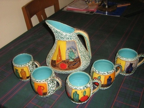 Brocca piu boccali - piu, ceramica