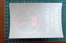 BRITISH WOOL LANA DA MATERASSO VETROFANIA STICKER ADESIVO VINTAGE NEW ORIGINAL