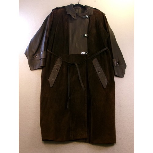 Giacca spolverino trench pelle