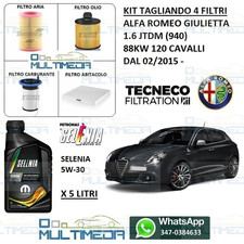 KIT TAGLIANDO 4 FILTRI 5LT