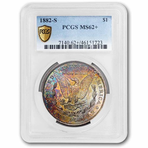 1882 morgan dollar 62 - 1882-s, ms-62+