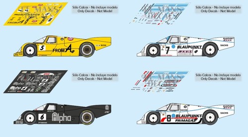 Decals porsche 962c mans - decals,