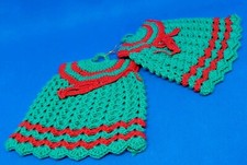 presina da cucina all'uncinetto  vestitino - vintage