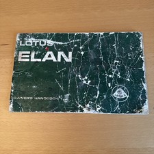 Manuale del proprietario Lotus Elan.    Baby Elan.  Originale