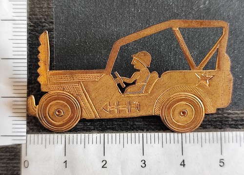 Spilla artigianale jeep - jeep, usa