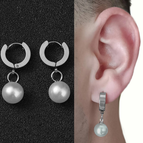 Orecchini con perle - con,