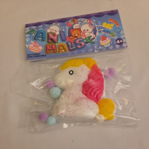 Squishy horse bianco - horse, glitter