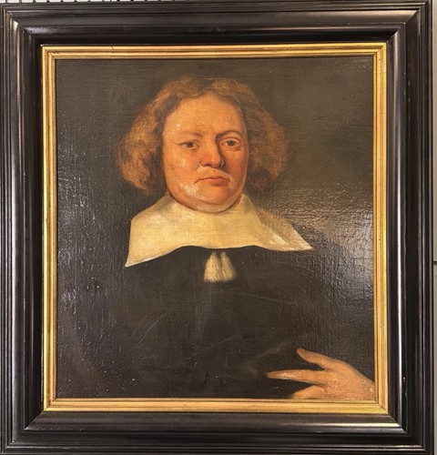 Ritratto olio tela - ritratto, xvii