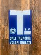 Metal sign, salts and tobacco