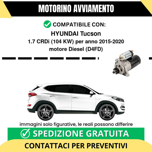 Motorino avviamento hyundai - motorino,