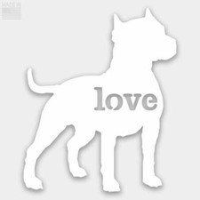 Decalcomania Pitbull "Love" -