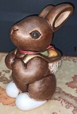 THUN - Coniglio Pasquale BILLY cm 17 Marrone F542A87 - Vintage 2000 Con Scatola