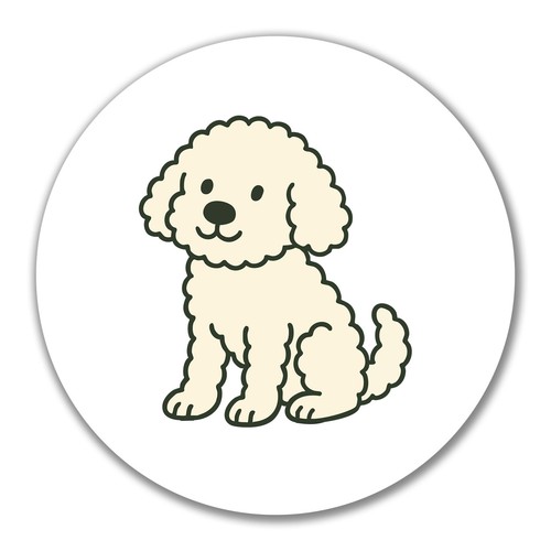 Adesivo maltipoo fumetto malti - adesivo,
