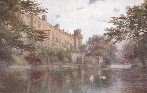 Postcard warwick castle - warwick,