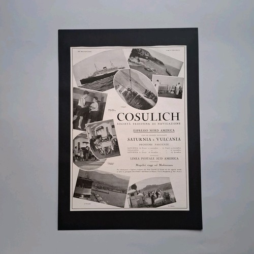 Pubblicità turismo cosulich - turismo, "cosulich