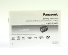 Manuale d'istruzioni INGLESE - PANASONIC H-HS12035